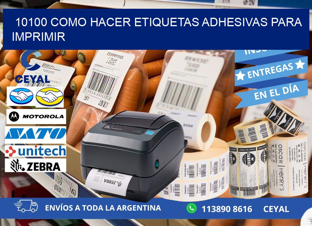 10100 Como hacer etiquetas adhesivas para imprimir