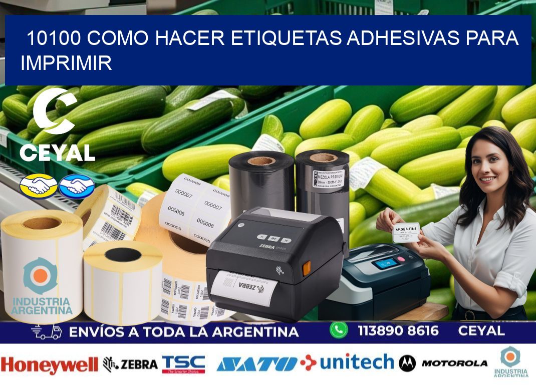 10100 Como hacer etiquetas adhesivas para imprimir