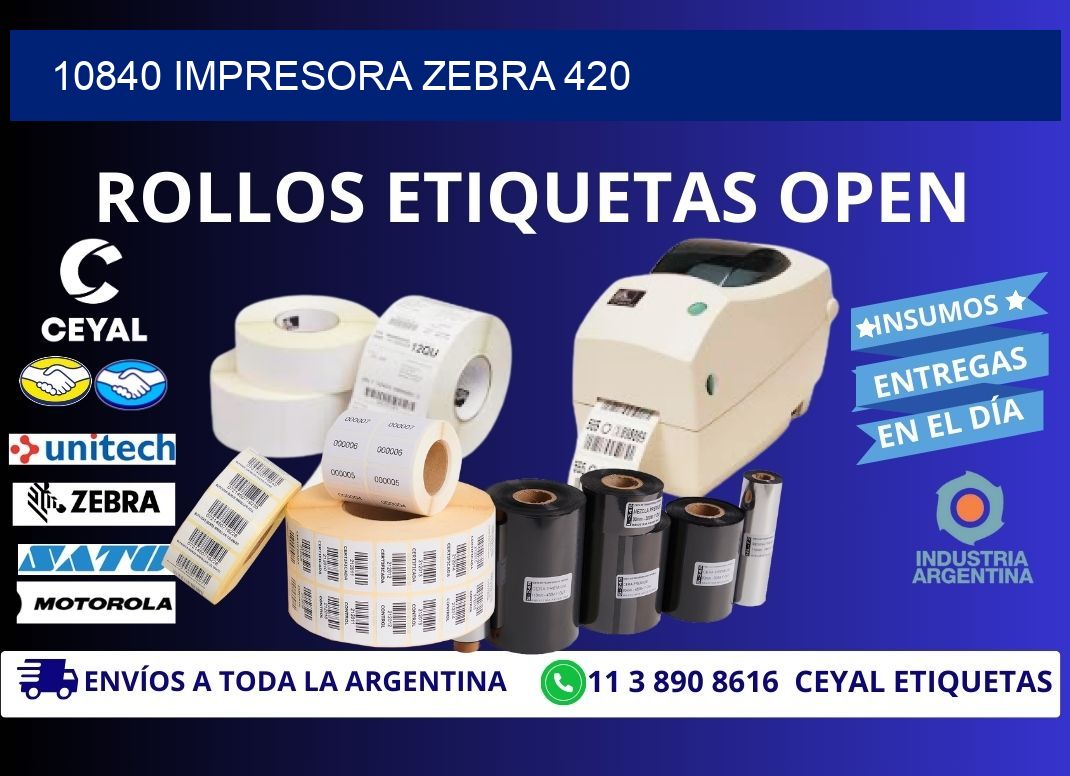 10840 impresora zebra 420