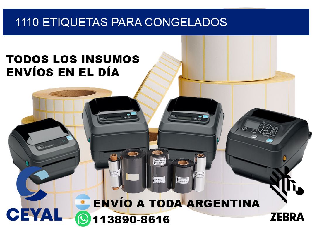 1110 Etiquetas para congelados