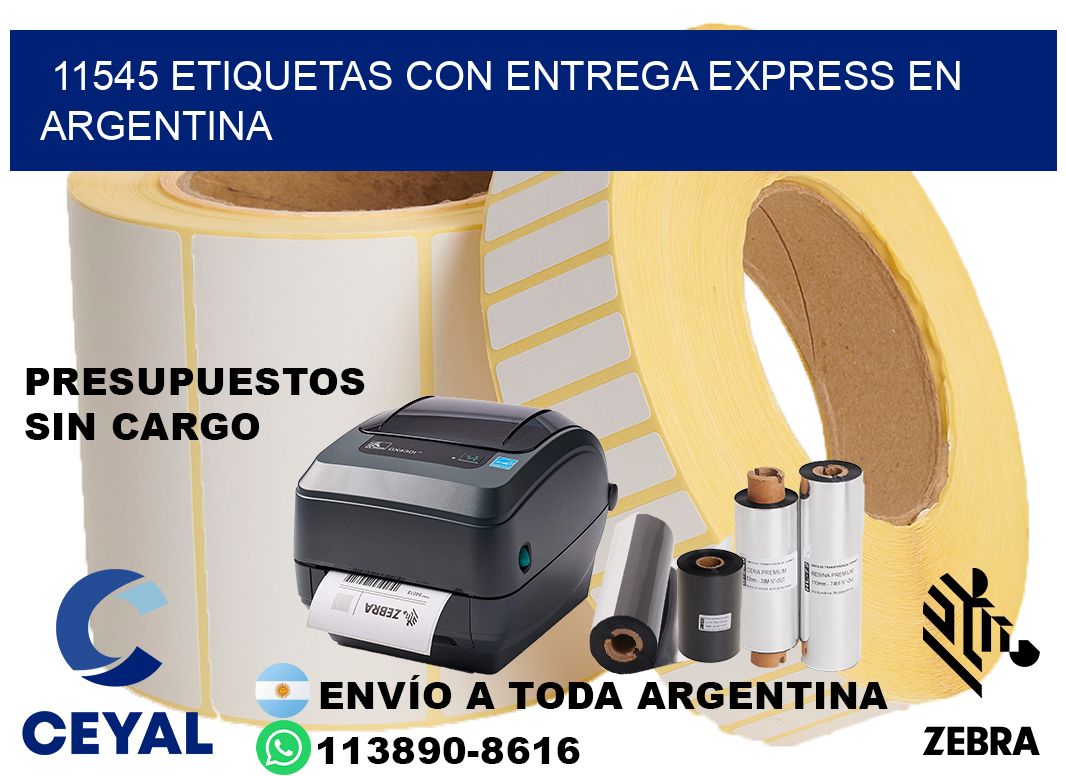 11545 Etiquetas con entrega express en Argentina