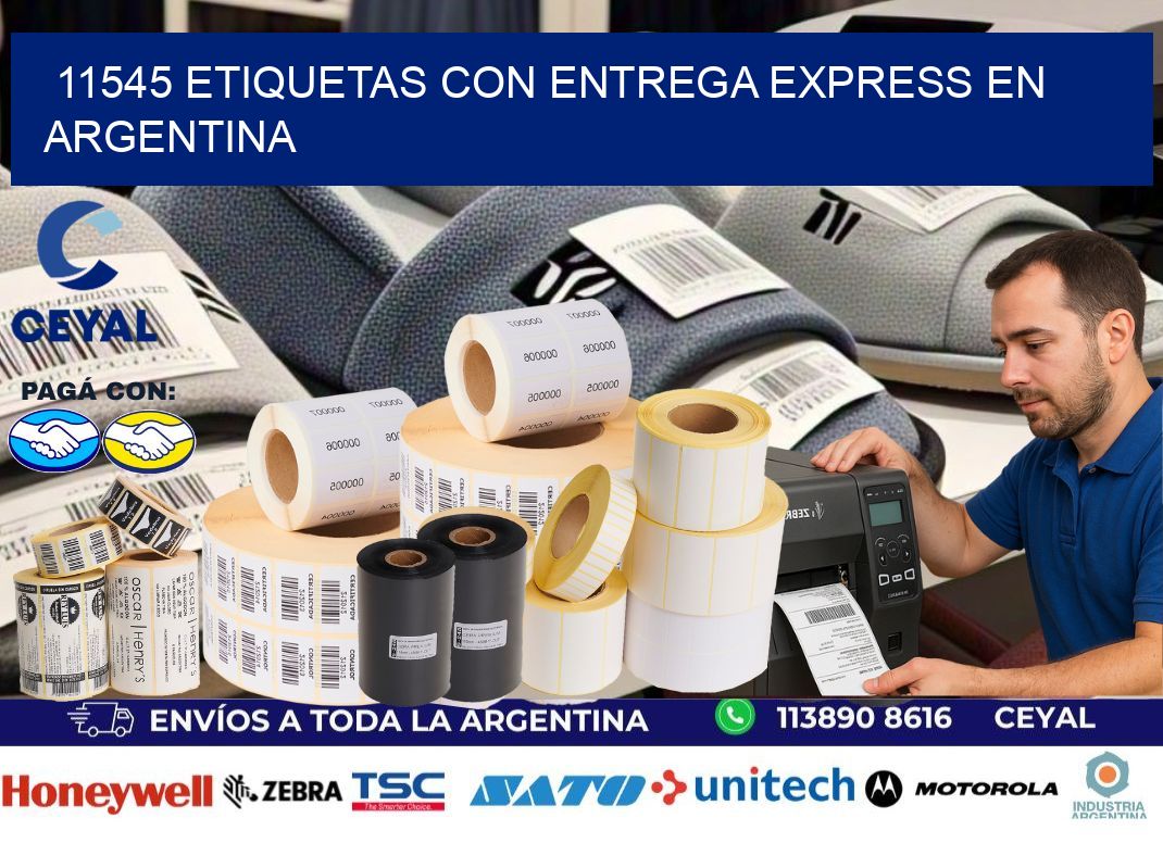 11545 Etiquetas con entrega express en Argentina