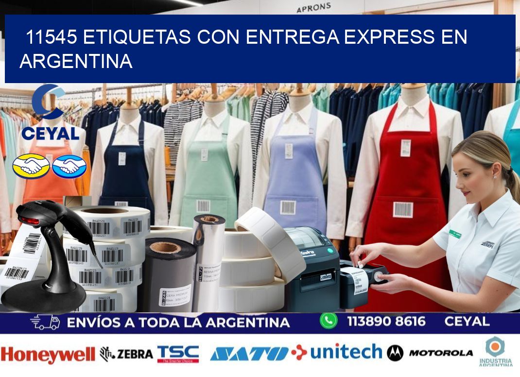 11545 Etiquetas con entrega express en Argentina
