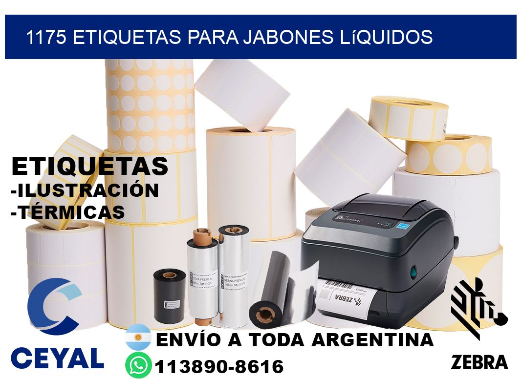 1175 Etiquetas para jabones líquidos