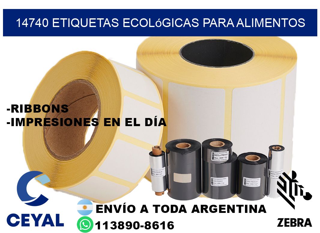 14740 Etiquetas ecológicas para alimentos