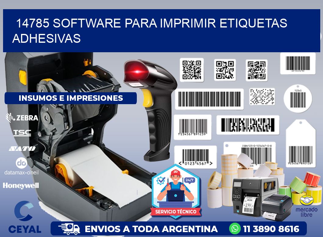 14785 software para imprimir etiquetas adhesivas