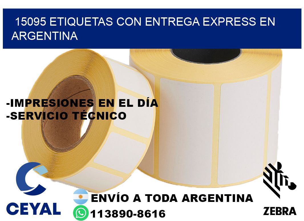 15095 Etiquetas con entrega express en Argentina