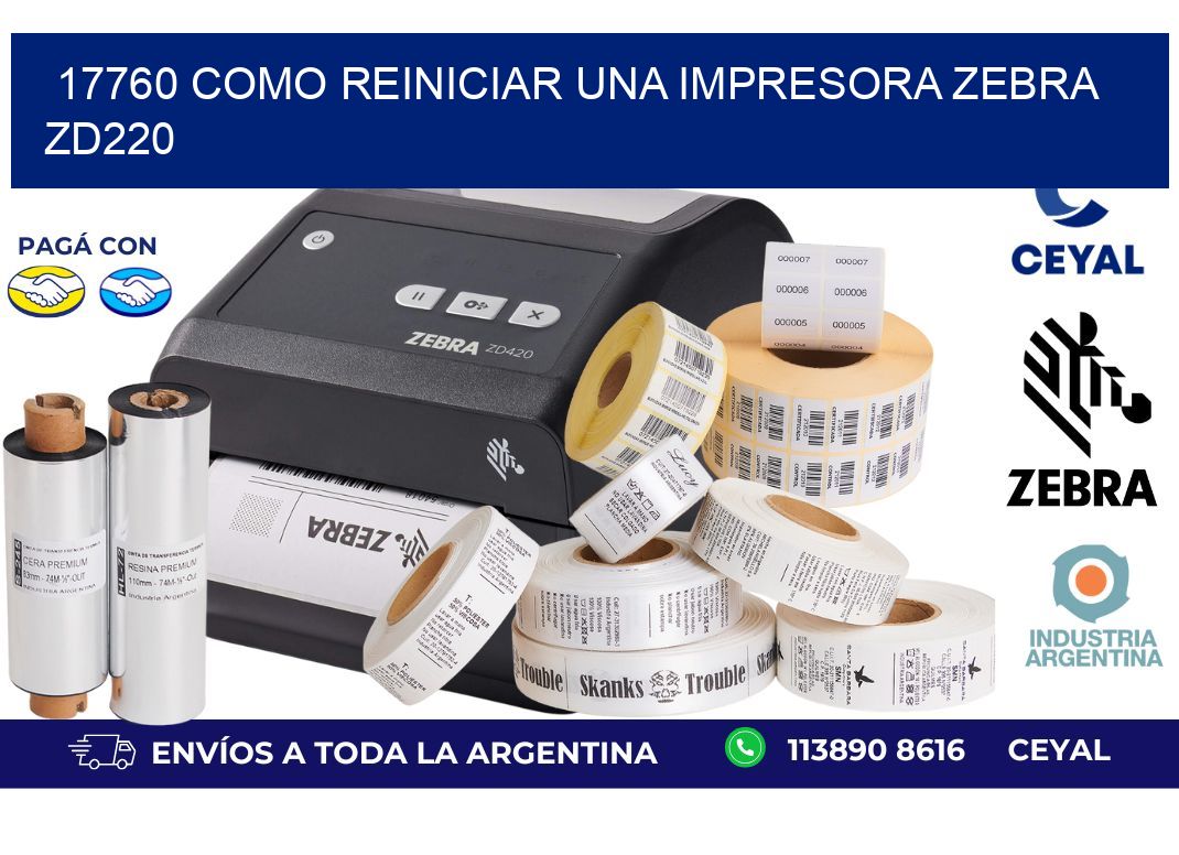 17760 Como reiniciar una impresora Zebra  ZD220