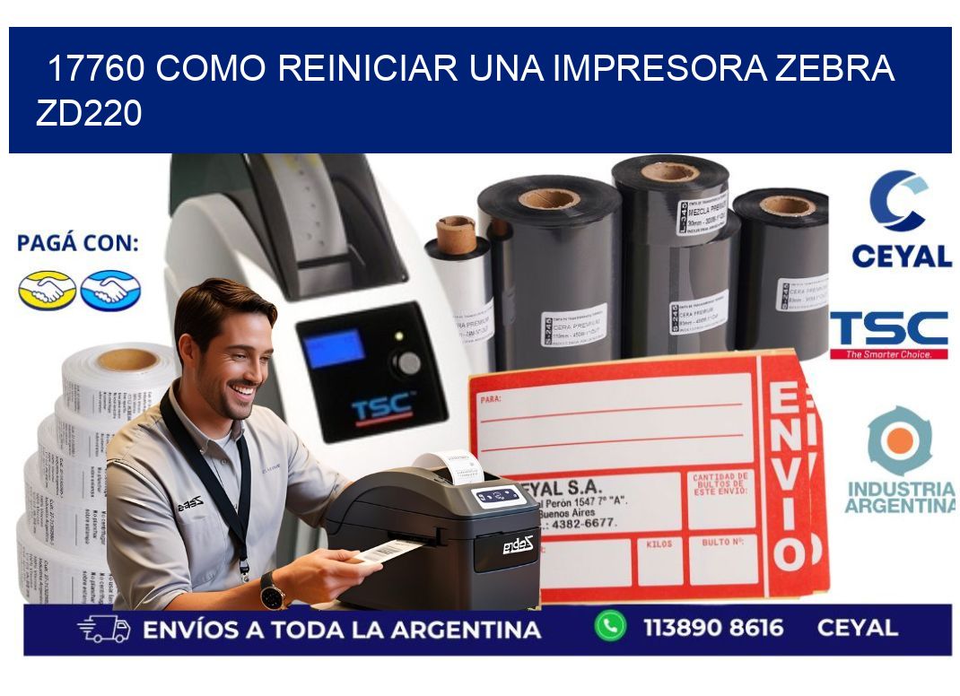 17760 Como reiniciar una impresora Zebra  ZD220