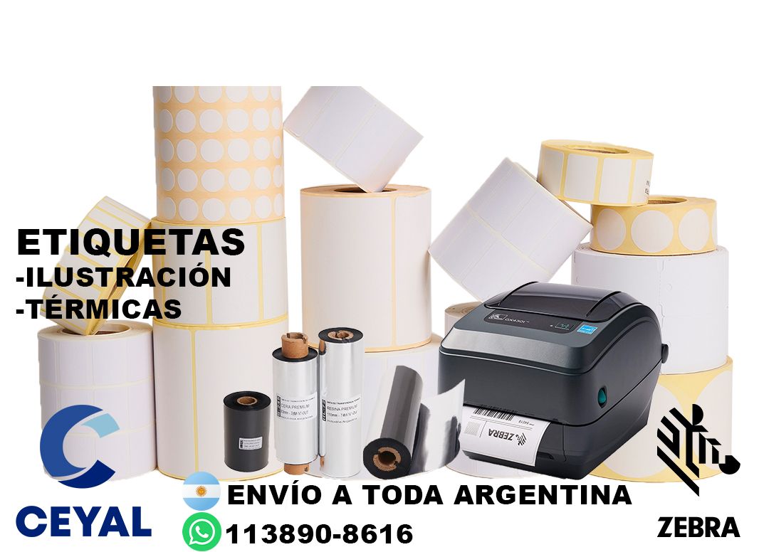 2 cajas de etiquetas 74 x 45