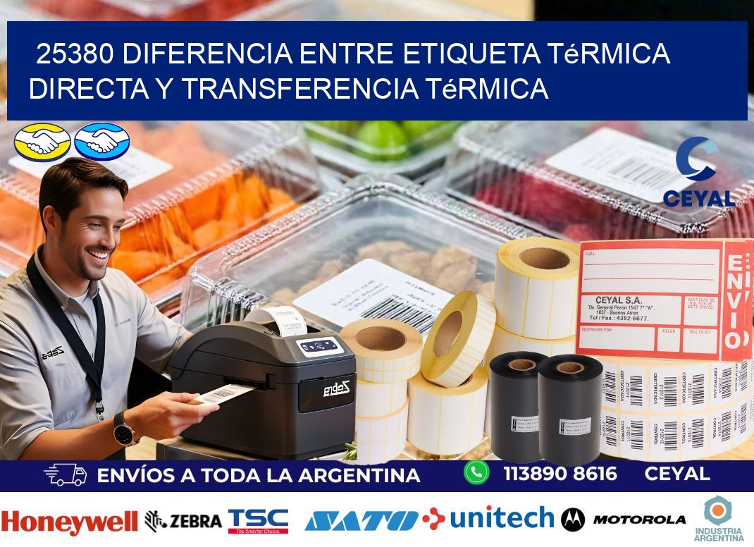 25380 diferencia entre etiqueta térmica directa y transferencia térmica
