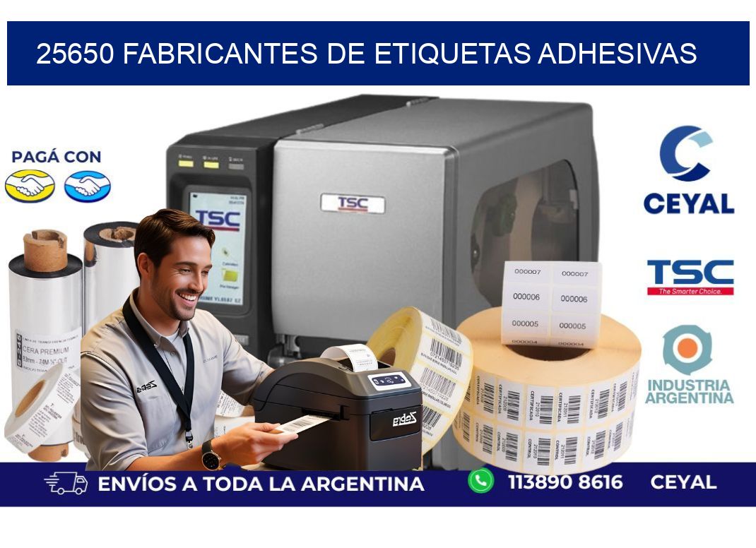 25650 Fabricantes de etiquetas adhesivas