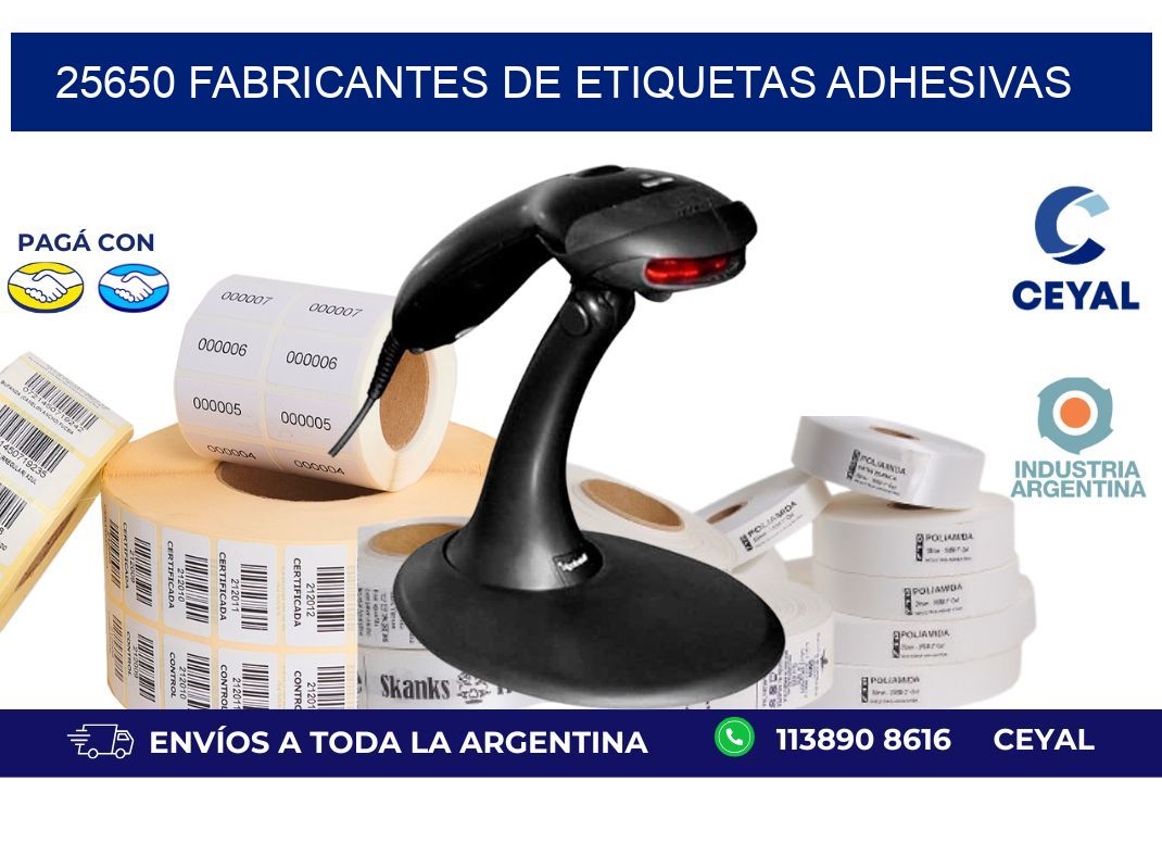 25650 Fabricantes de etiquetas adhesivas