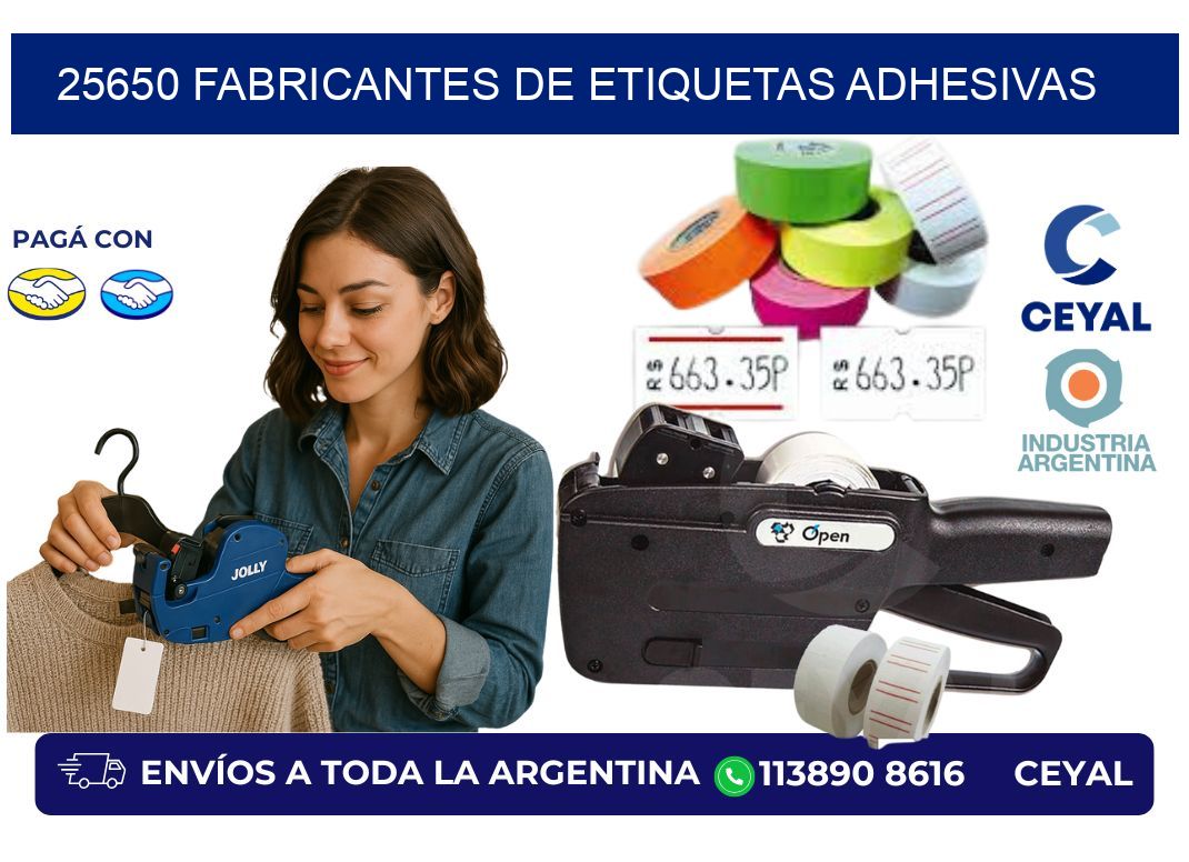 25650 Fabricantes de etiquetas adhesivas