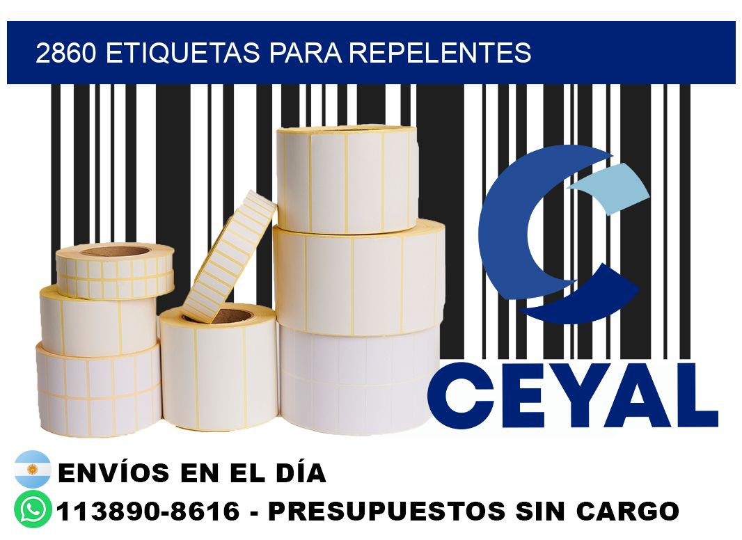2860 Etiquetas para repelentes