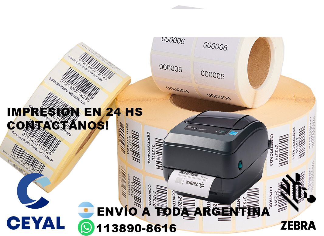 3 cajas de etiquetas 48 x 50