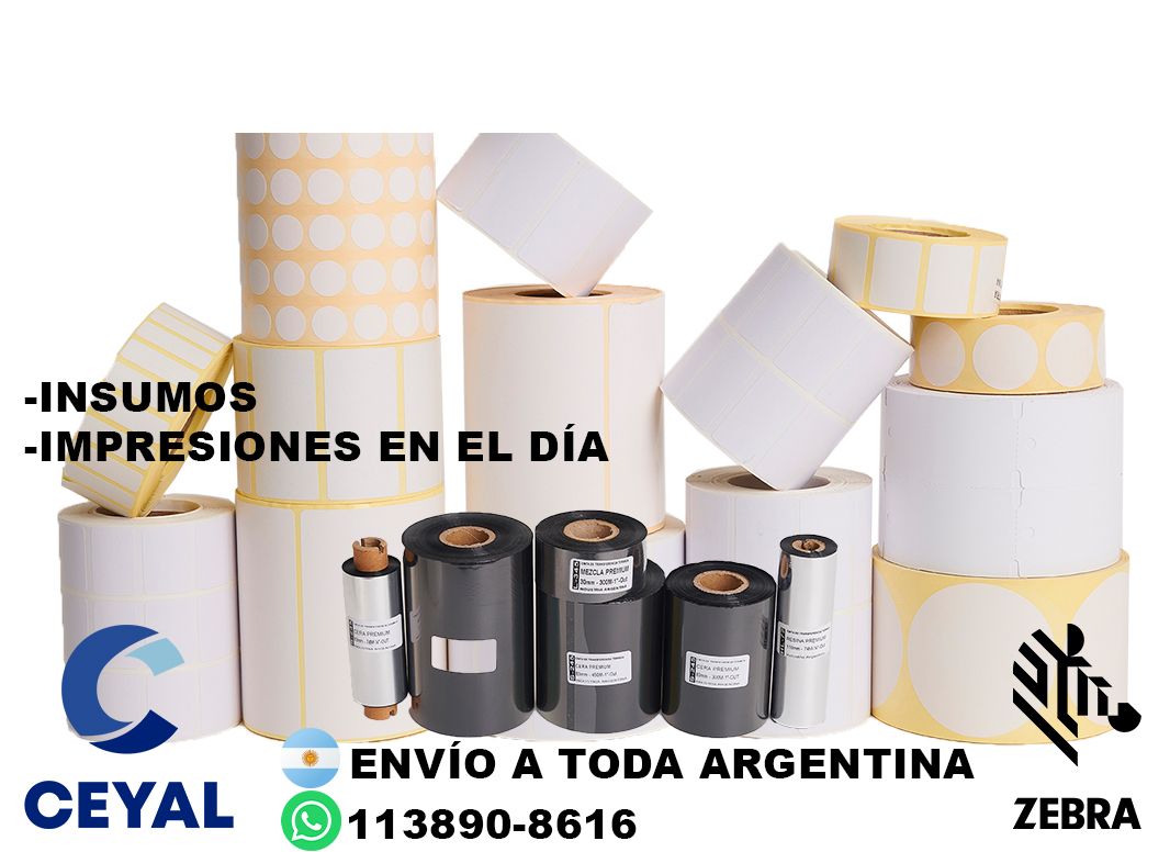 3 cajas de etiquetas 53 x 62