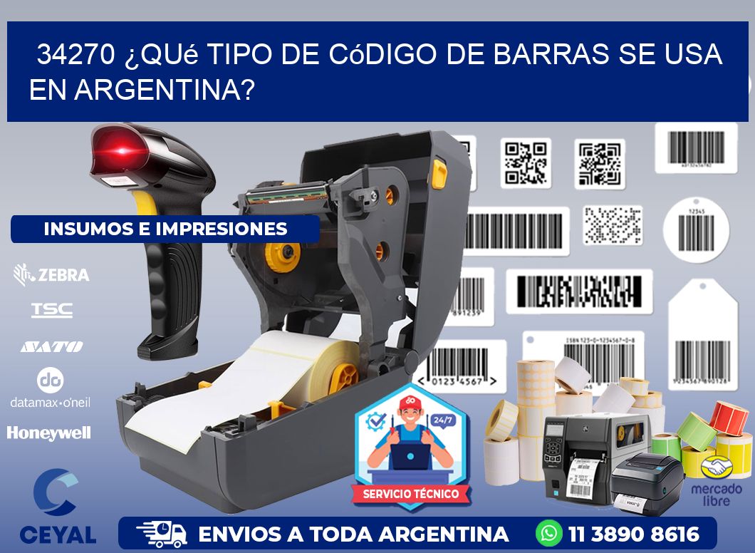 34270 ¿Qué tipo de código de barras se usa en Argentina?