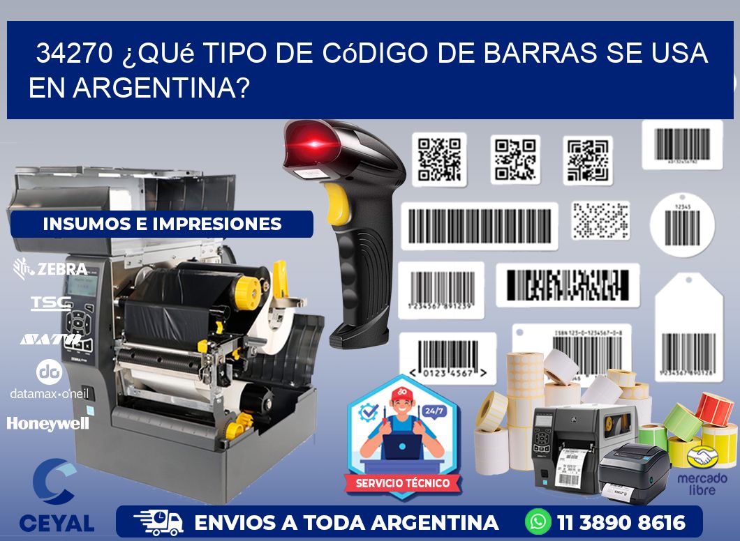 34270 ¿Qué tipo de código de barras se usa en Argentina?