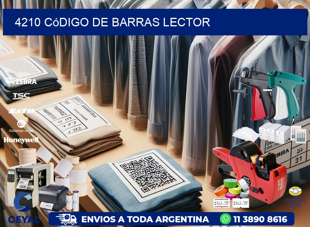 4210 Código de barras lector
