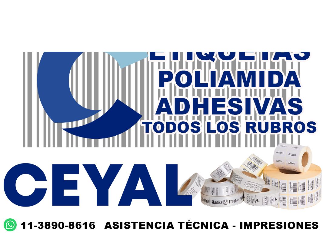 42695 etiquetas autoadhesivas resistentes a humedad y grasa