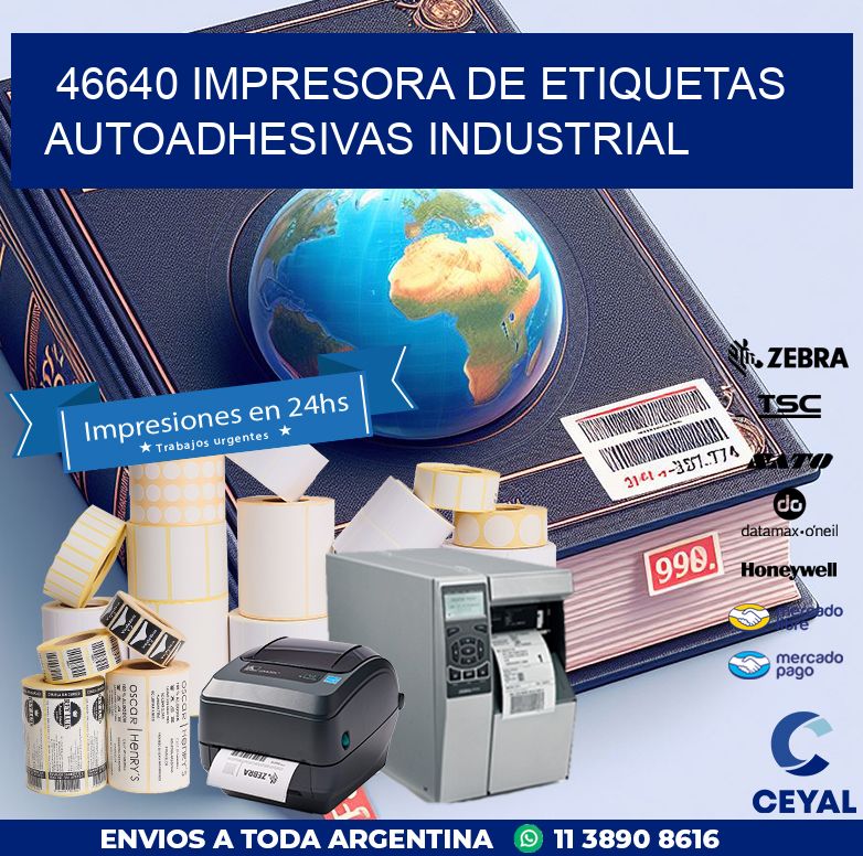 46640 Impresora de etiquetas autoadhesivas industrial