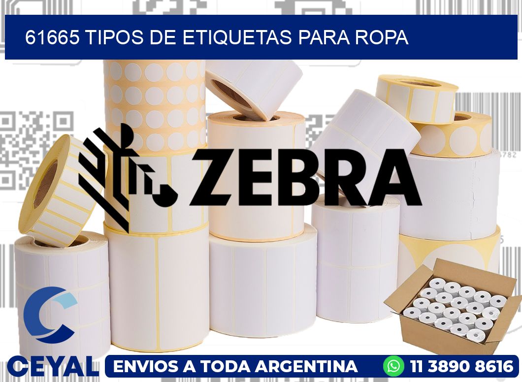 61665 tipos de etiquetas para ropa