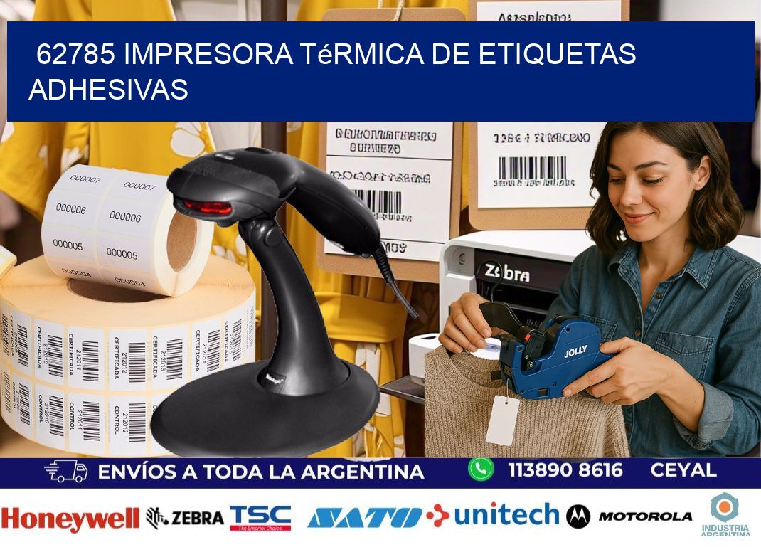 62785 Impresora térmica de etiquetas adhesivas
