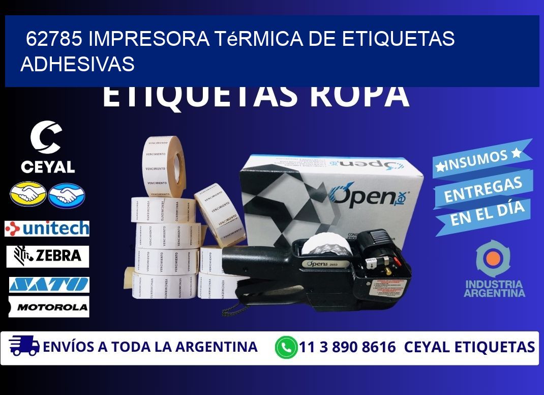 62785 Impresora térmica de etiquetas adhesivas