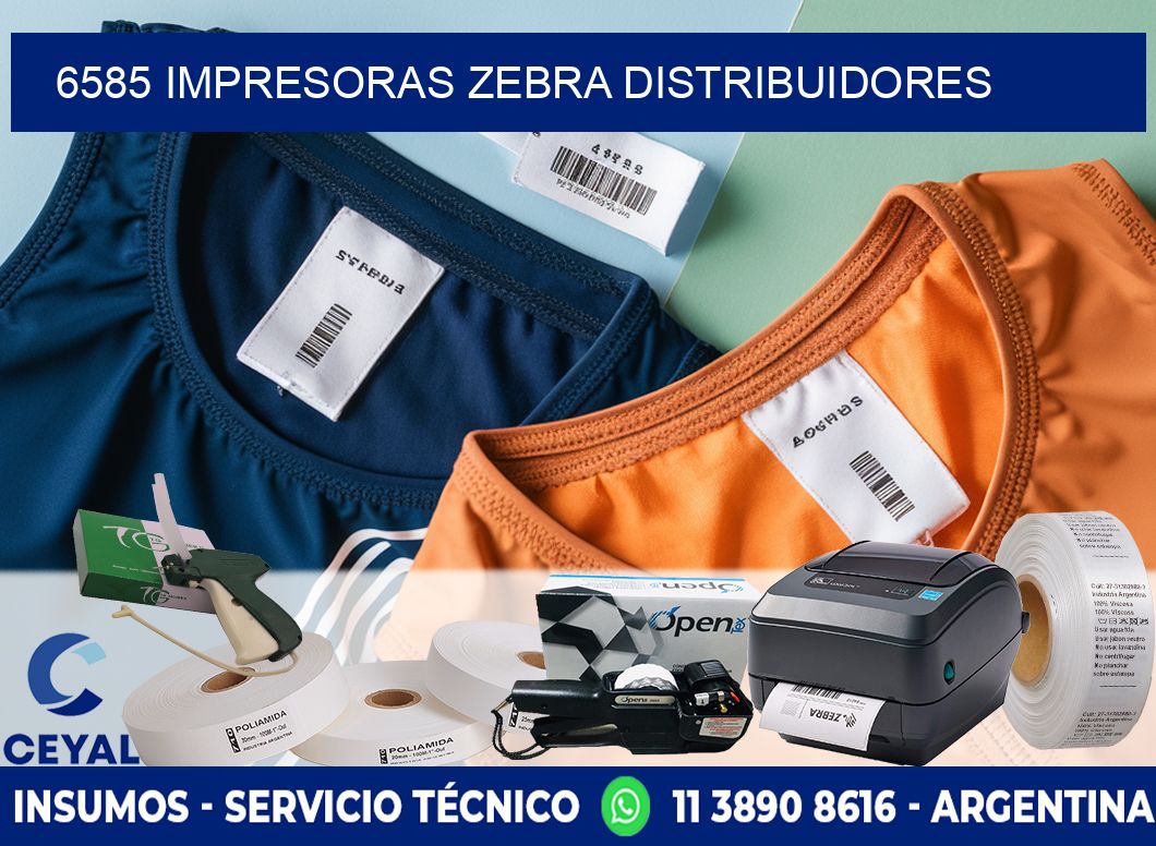6585 impresoras Zebra distribuidores