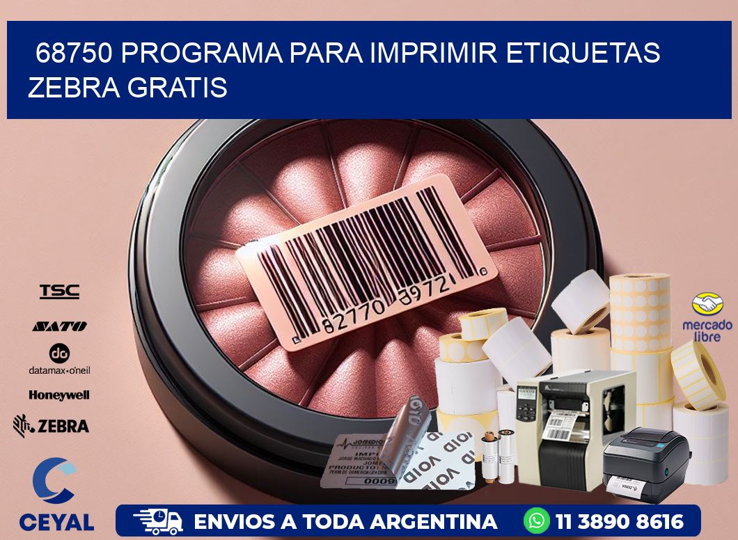 68750 Programa para imprimir etiquetas Zebra gratis