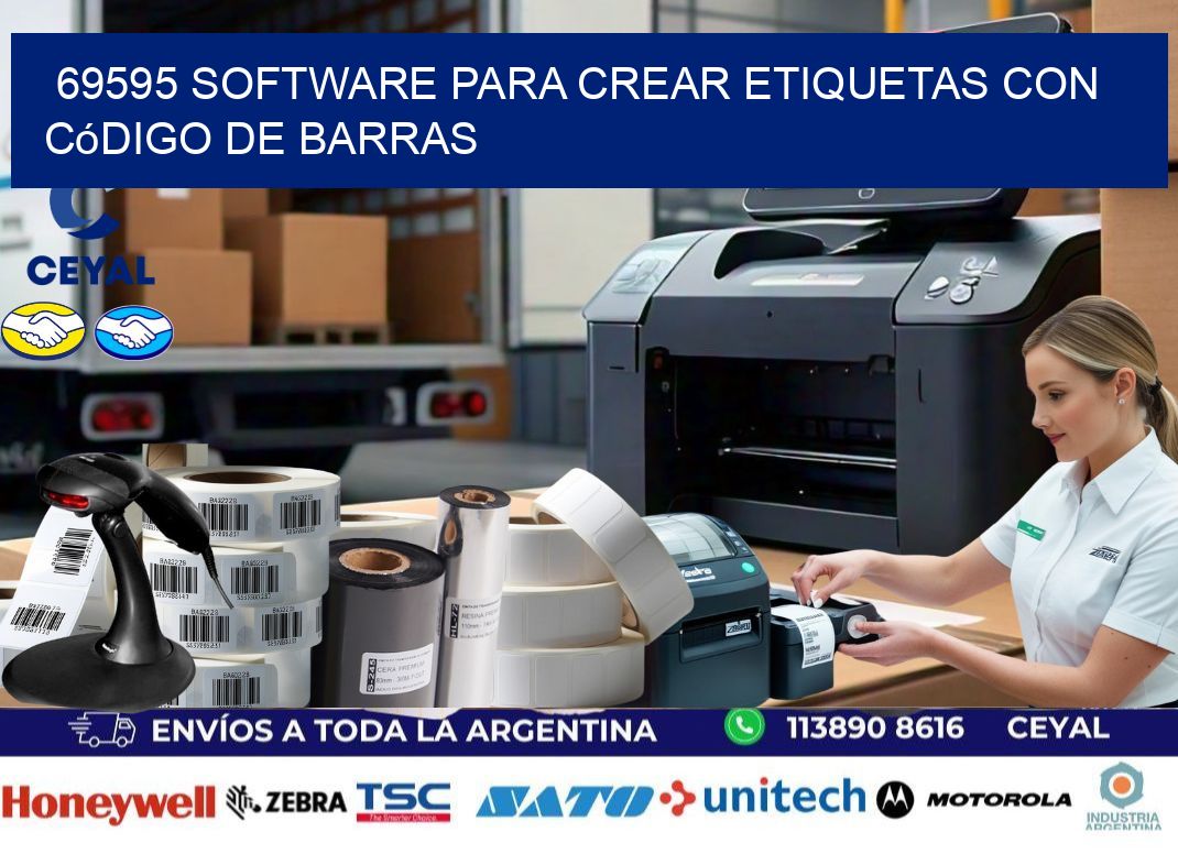 69595 Software para crear etiquetas con código de barras