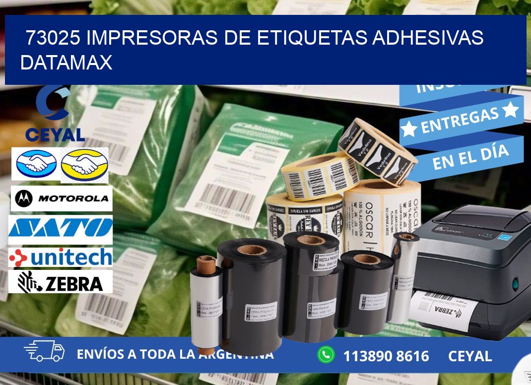 73025 impresoras de etiquetas adhesivas datamax