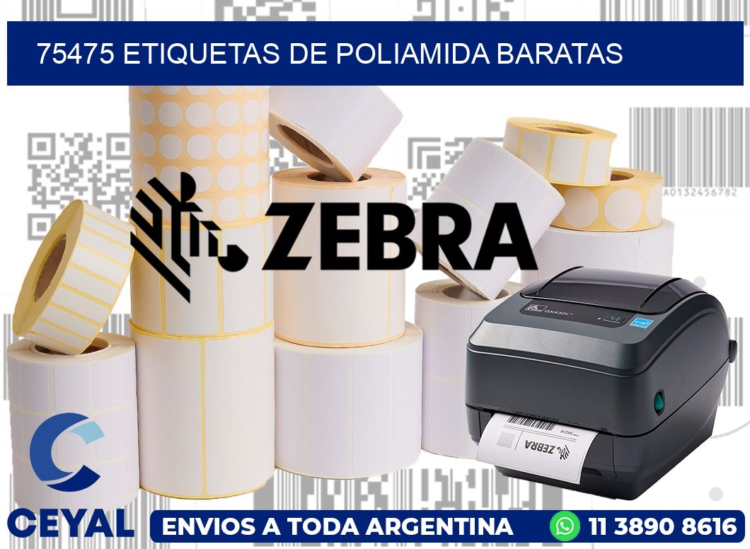 75475 etiquetas de poliamida baratas