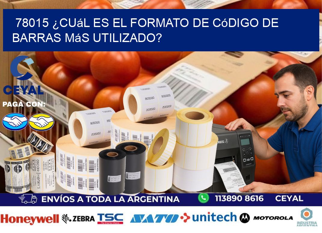 78015 ¿Cuál es el formato de código de barras más utilizado?