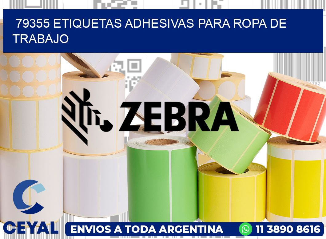 79355 Etiquetas adhesivas para ropa de trabajo
