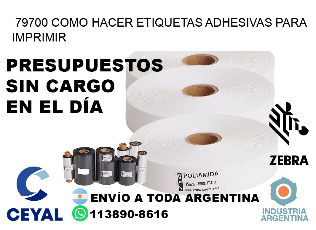 79700 Como hacer etiquetas adhesivas para imprimir
