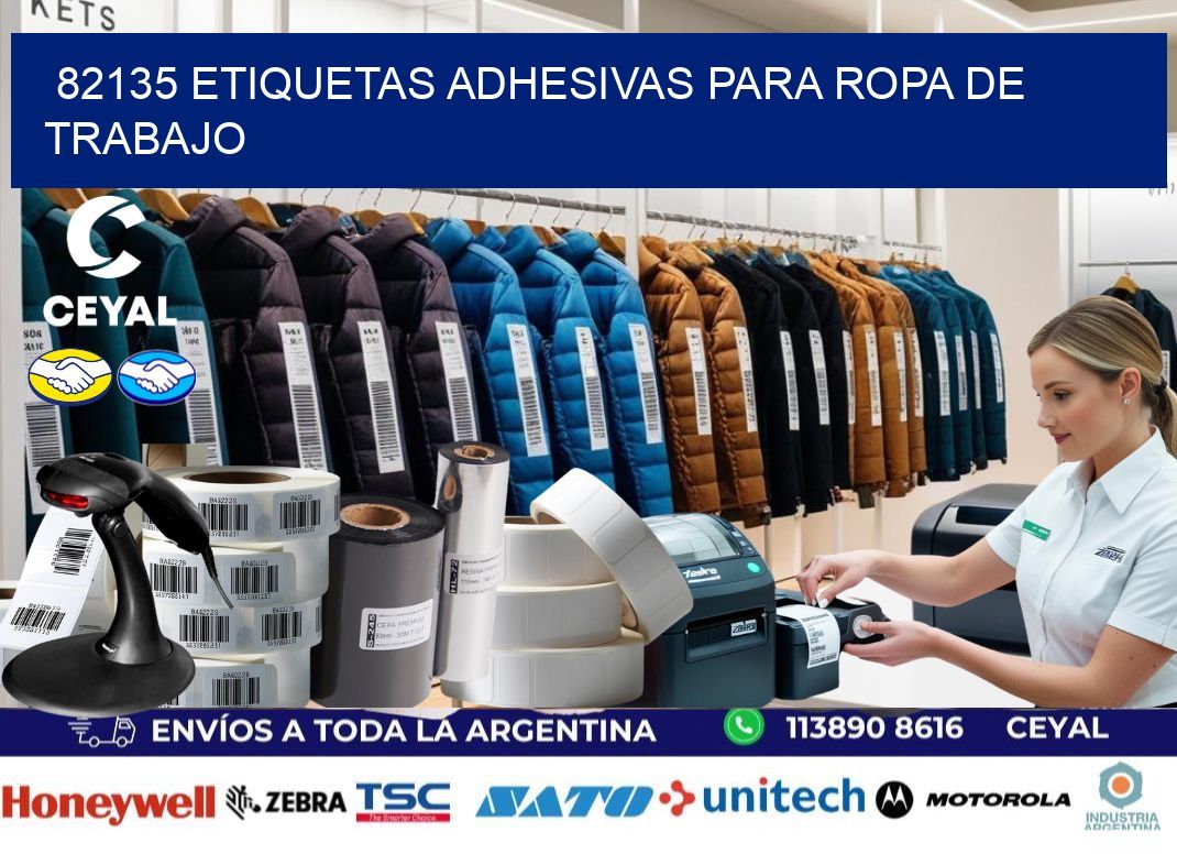 82135 Etiquetas adhesivas para ropa de trabajo