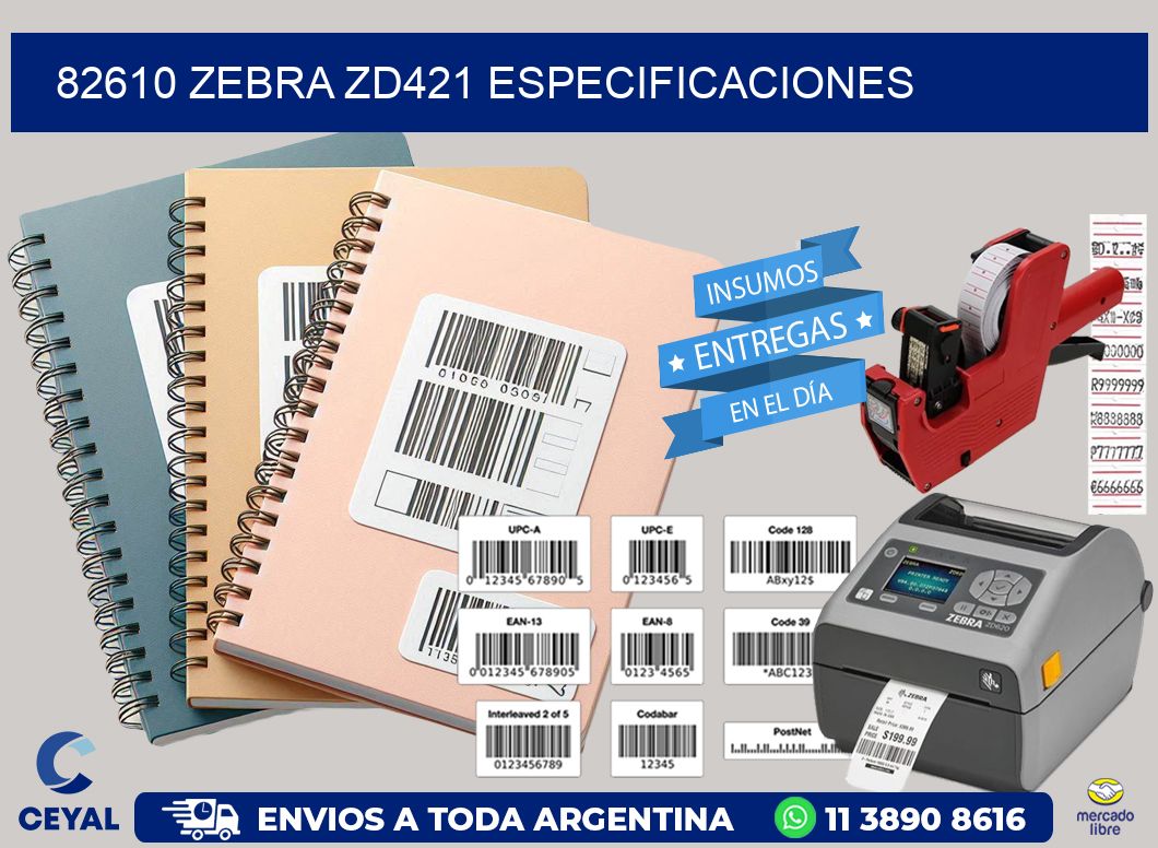 82610 Zebra ZD421 especificaciones