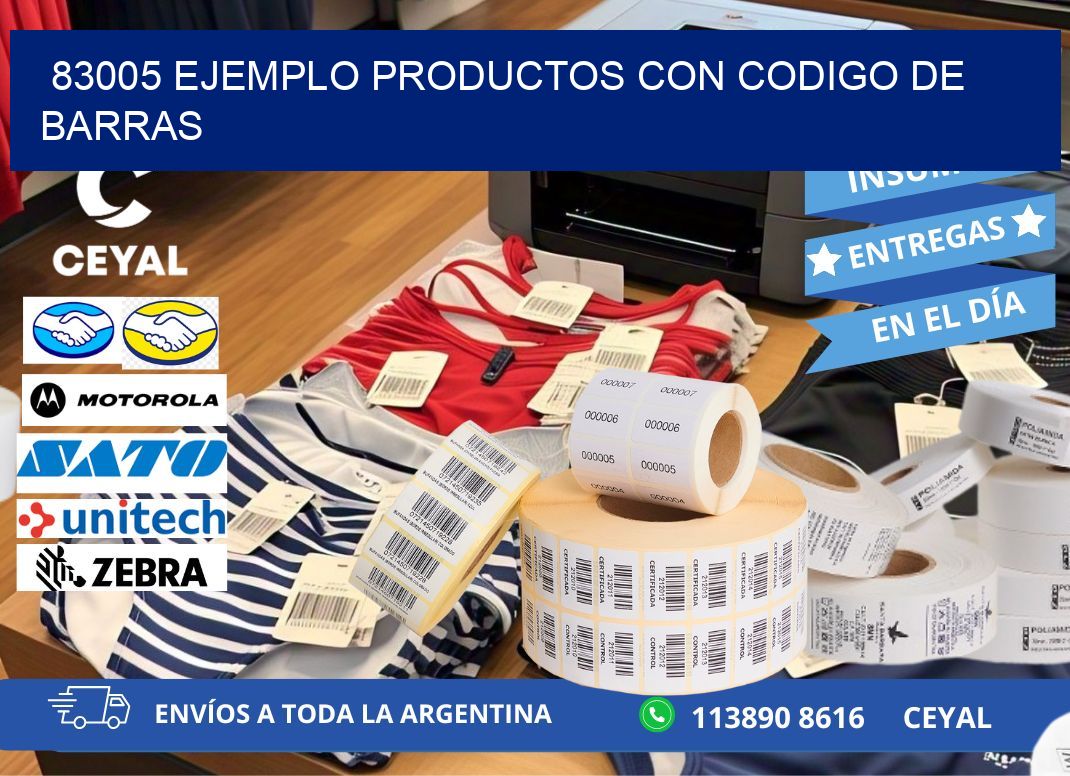 83005 ejemplo productos con codigo de barras