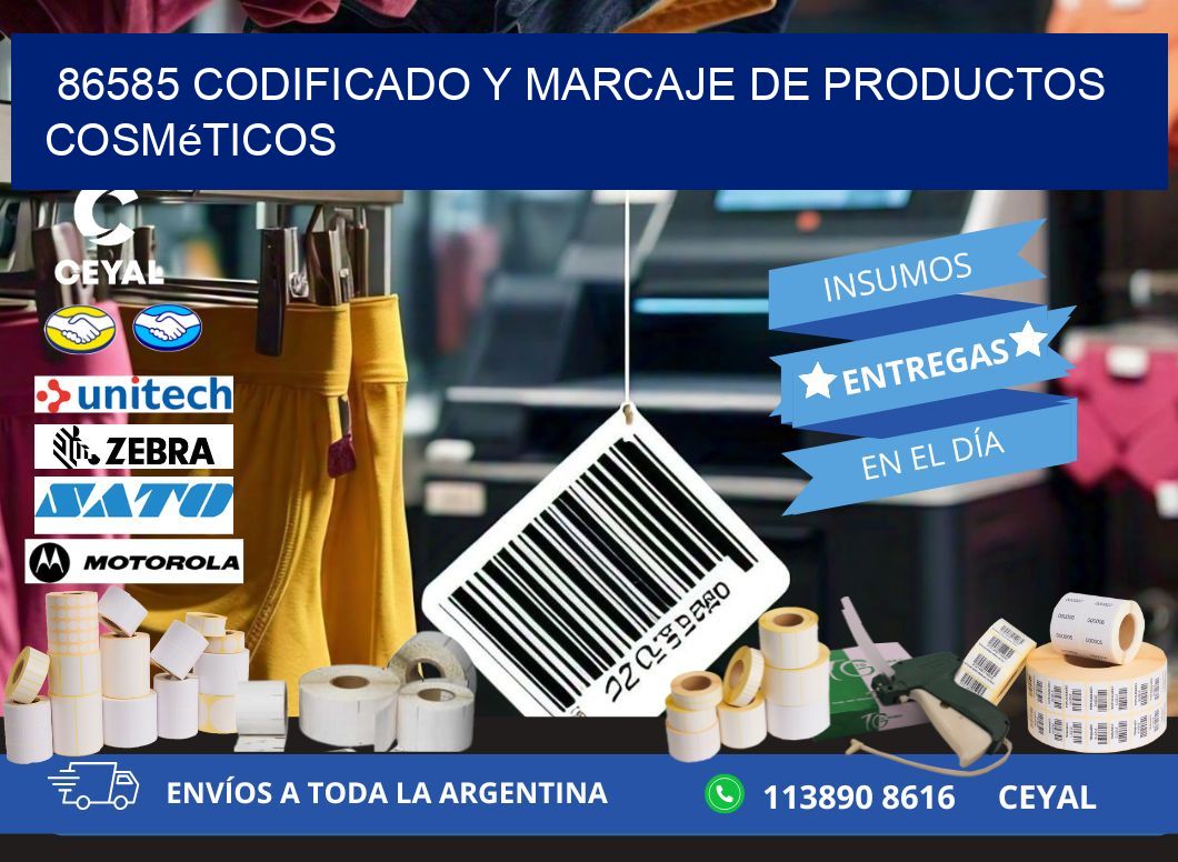 86585 codificado y marcaje de productos cosméticos