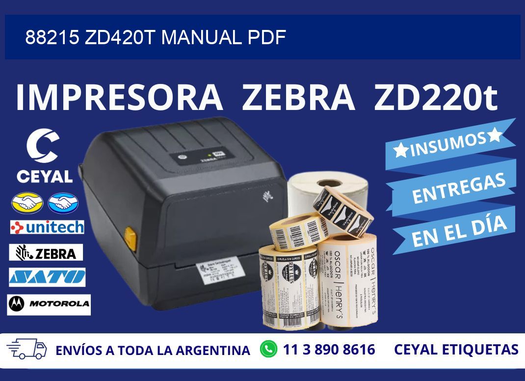 88215 ZD420t manual PDF