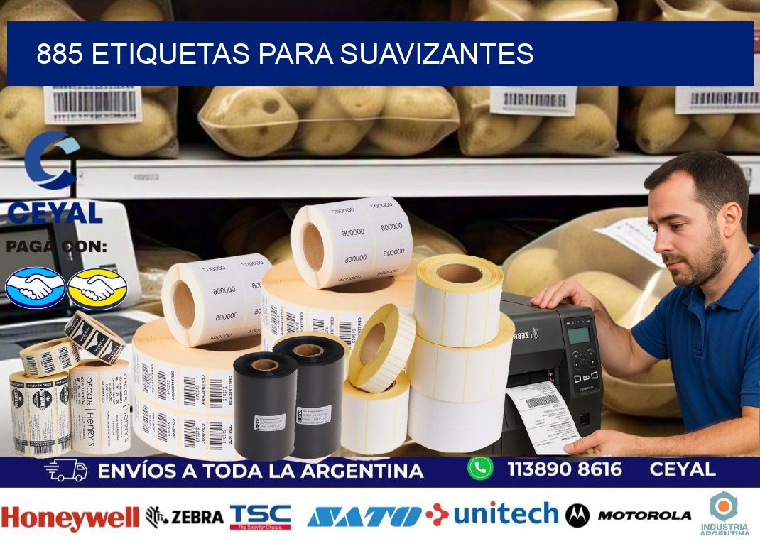885 Etiquetas para suavizantes
