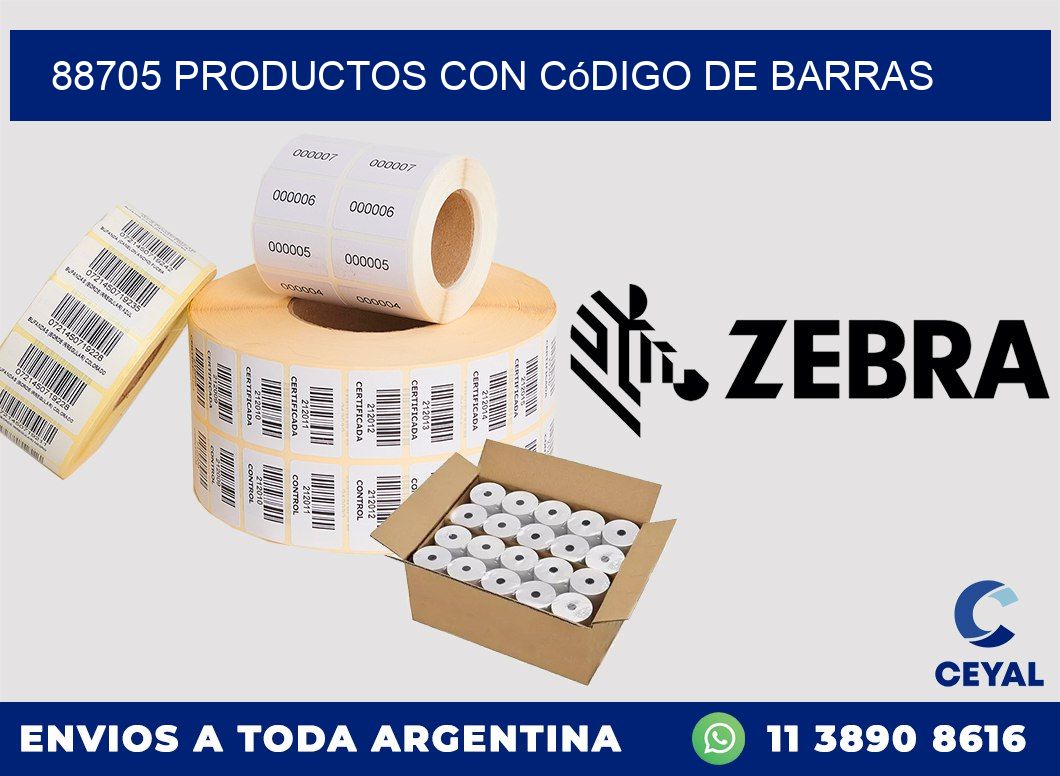 88705 Productos con código de barras