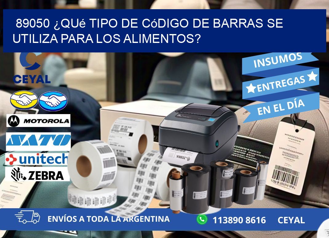89050 ¿Qué tipo de código de barras se utiliza para los alimentos?