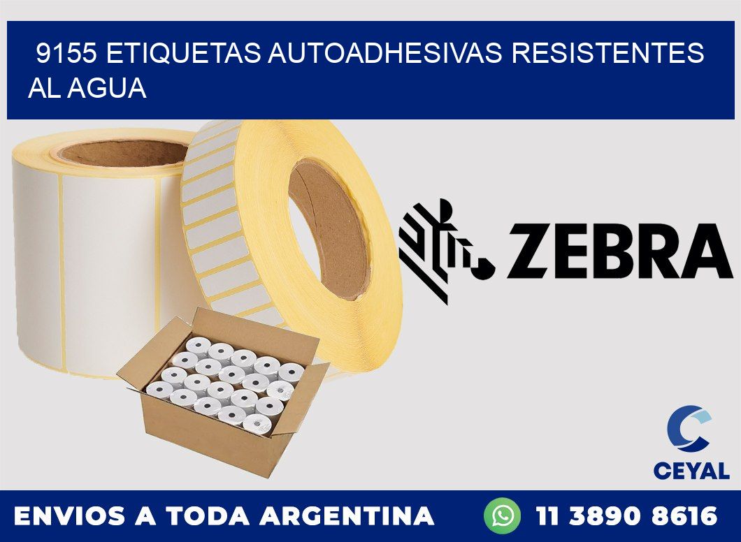 9155 etiquetas autoadhesivas resistentes al agua