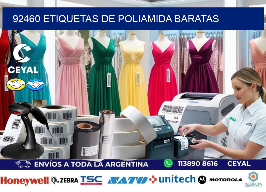 92460 etiquetas de poliamida baratas