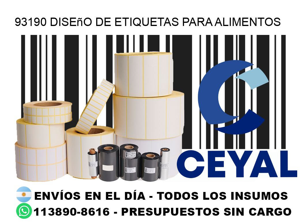93190 Diseño de etiquetas para alimentos