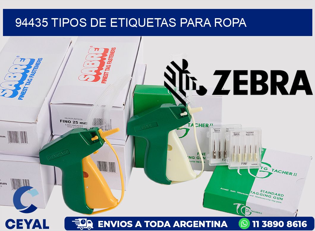 94435 tipos de etiquetas para ropa