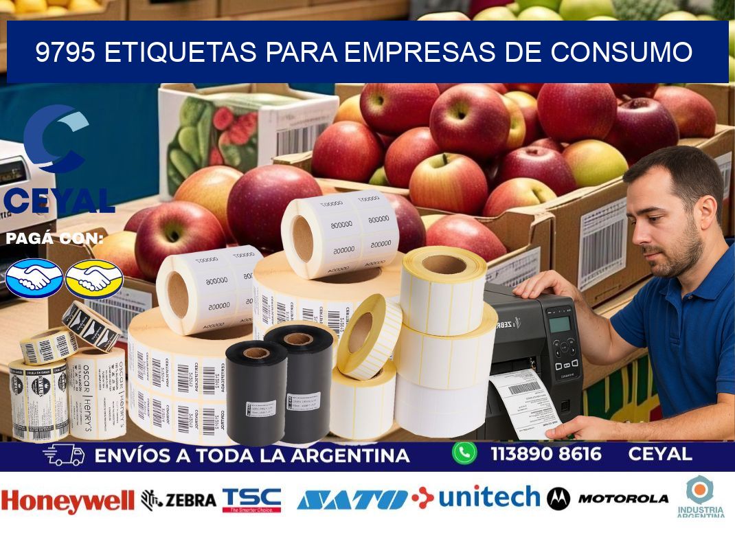 9795 Etiquetas para empresas de consumo